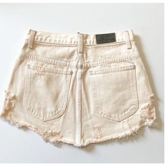 Carmar Avery Beatrice Zip Front Denim Skirt Sz 27 - Picture 2 of 14